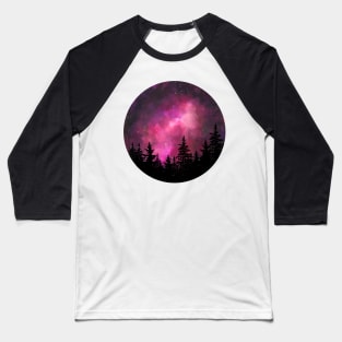 Pink galaxy Baseball T-Shirt